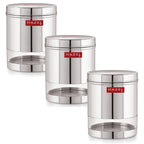 Wide Mouth See Through Container, 950 ML – Set of 3