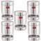Transparent Steel Container, 700 ML – Set of 5