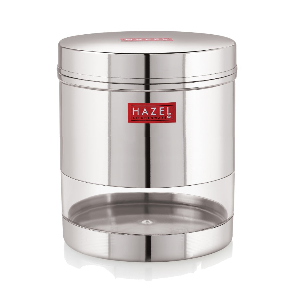 Transparent Steel Container, 700 ML – Set of 4