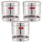 Transparent Steel Container, 700 ML – Set of 3