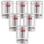 Wide Mouth See Through Container, 950 ML – Set of 6