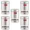 Transparent Wide Mouth Steel Container 600 ML – Set of 5