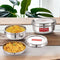 Stainless Steel Tiffin Box With Locking Clip, Set of 2 - 350 & 500 ML