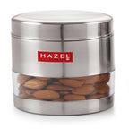 Stainless Steel Transparent Container Set , Matte Finish, Set of 6 -500ML Each