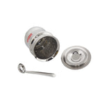 Stainless Hammered Finish Oil or Ghee Jar, 400 ML
