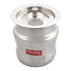 Stainless Hammered Finish Oil or Ghee Jar, 400 ML
