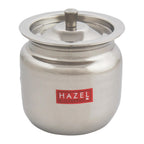 Stainless Hammered Finish Oil or Ghee Pot, 450ML
