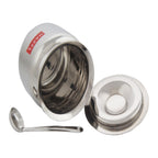 Stainless Hammered Finish Oil or Ghee Pot, 450ML