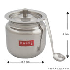 Stainless Hammered Finish Oil or Ghee Pot, 450ML