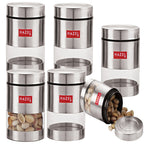 Stainless Steel Transparent Container Set of 6, 500ML Each