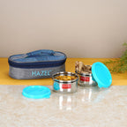 Steel Tiffin Lunch box for men and women ||2 Airtight Lunch Box - 250 ML each