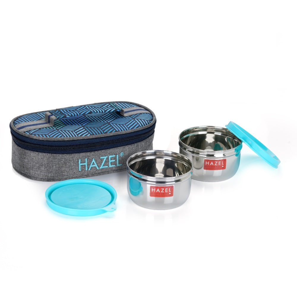 Steel Tiffin Lunch box for men and women ||2 Airtight Lunch Box - 250 ML each