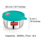 Leak Proof Kitchen Storage Containers – 250 ML (Set of 4)