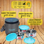 3 Airtight Tiffin Box (2 Pc 450 ML , 1 Pc - 300 ML Containers)