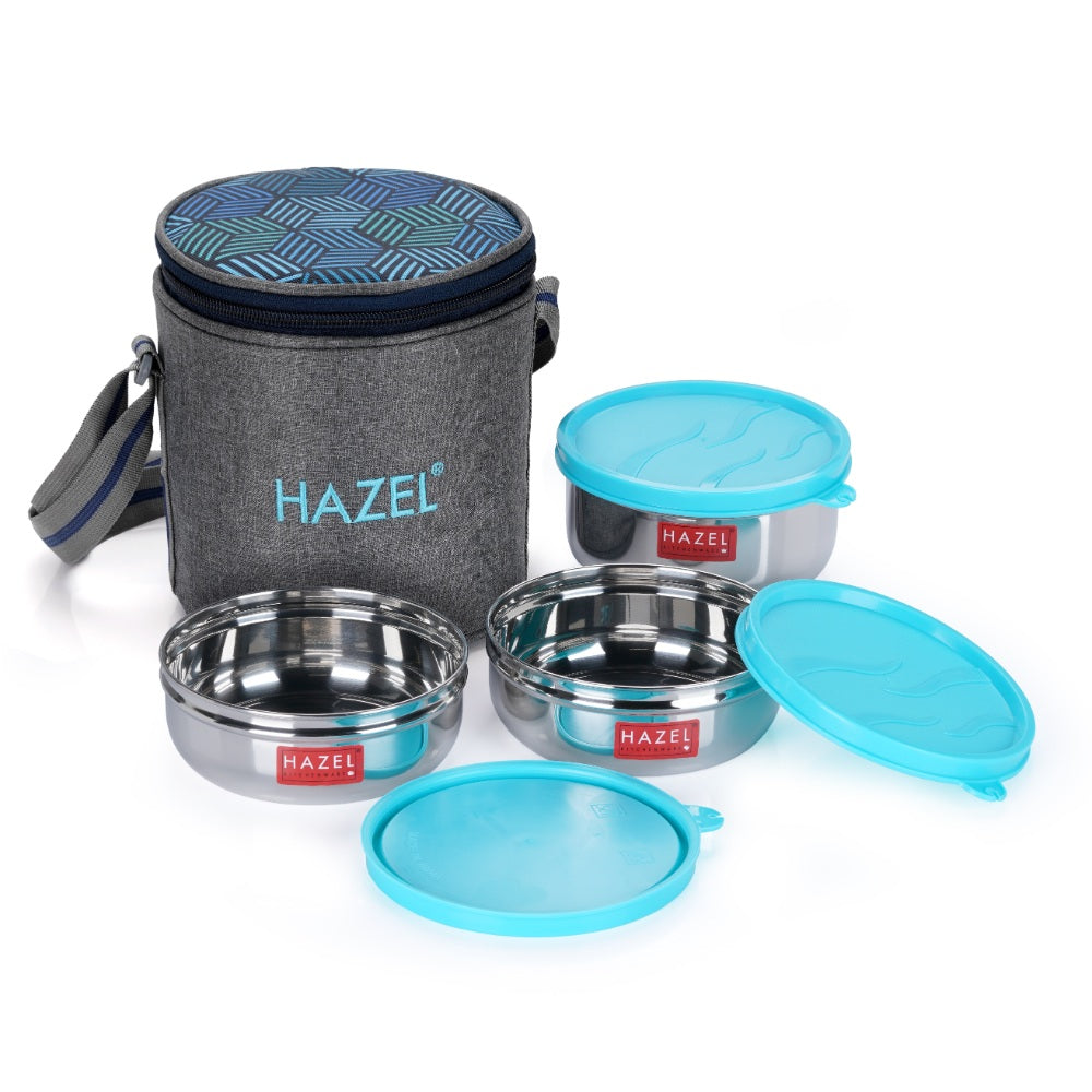 3 Leak Proof Lunch Boxes (2 Pc - 300 ML , 1 Pc -  450 ML )
