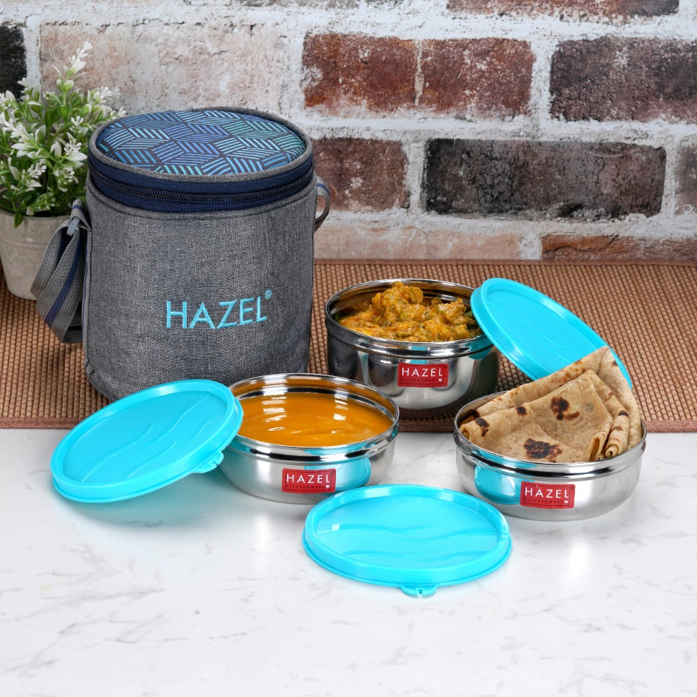 3 Leak Proof Lunch Boxes (2 Pc - 300 ML , 1 Pc -  450 ML )