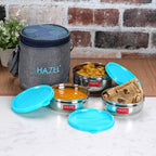 3 Leak Proof Lunch Boxes (2 Pc - 300 ML , 1 Pc -  450 ML )