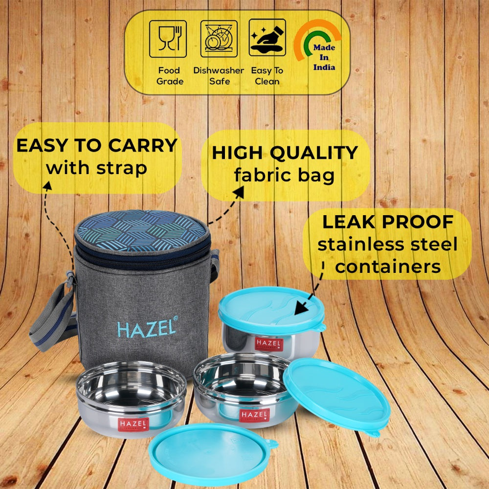 3 Leak Proof Lunch Boxes (2 Pc - 300 ML , 1 Pc -  450 ML )