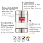 Stainless Steel Mukhwas Container – 300 ML (Set of 2)