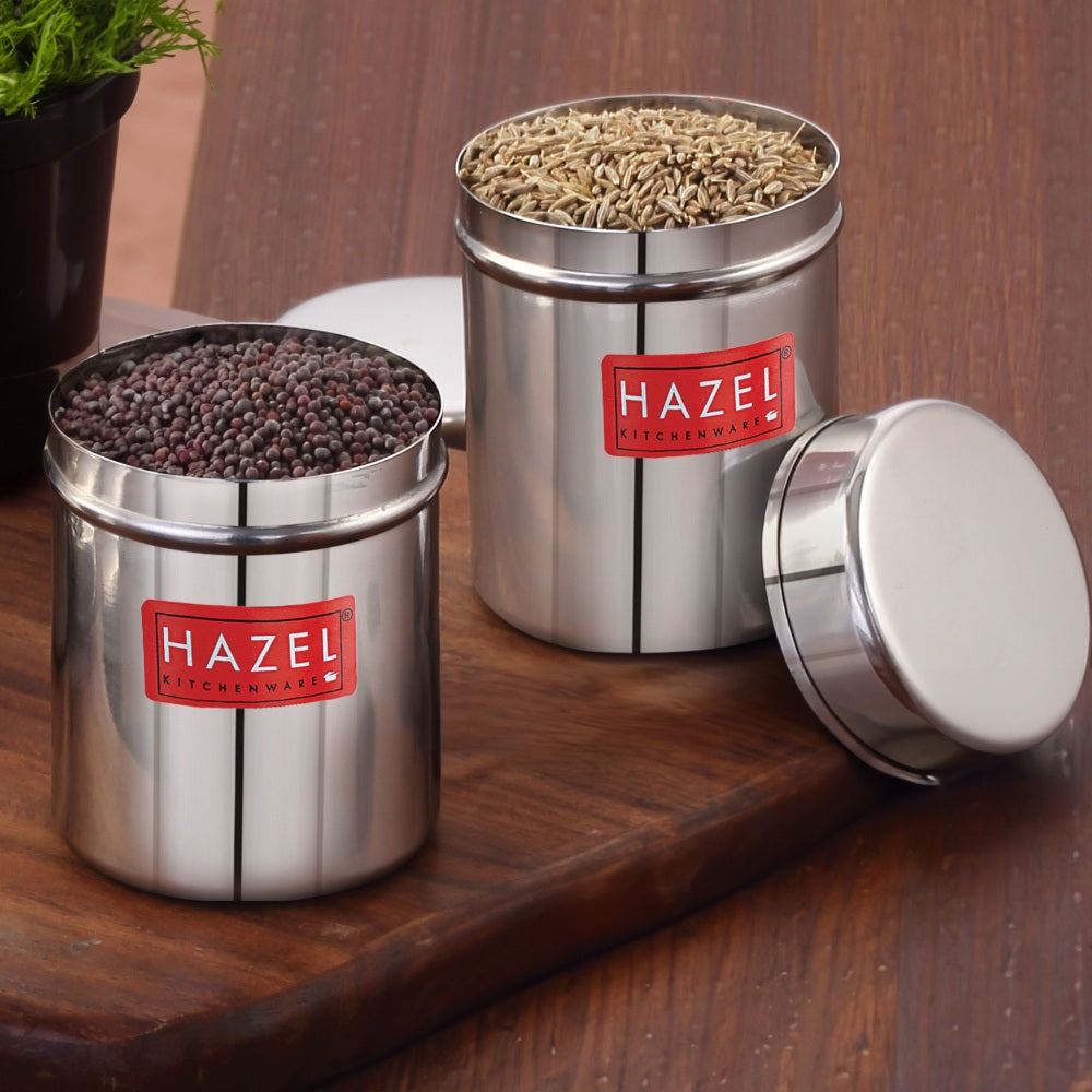 Stainless Steel Airtight Container – 150 ML (Set of 2)