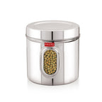 Airtight Transparent Steel Container 900 ml