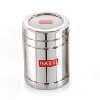 Steel Container With Transparent Lid , Set of 6 (1400 ML Each)