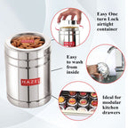 Steel Sugar Container with Transparent Lid , 1400ML