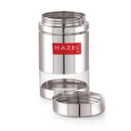 Transparent Airtight Steel Storage Containers – 600 ML, Set of 6