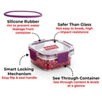 Plastic Airtight Square Container – 400 ML