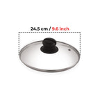 Glass Cookware Lid with Knob – 24.5 cm