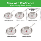 Triply Stainless Steel  Fry Pan, 2 L, 28 cm