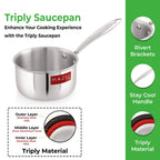 Triply Stainless Steel Induction Milkpan–  2.2 L, 19.2 cm