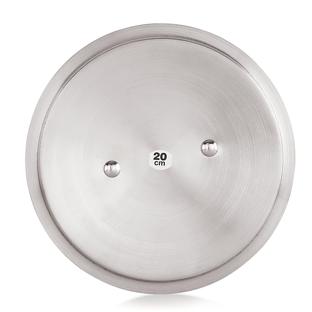 Stainless Steel Cookware Plain Lid with Handle – Outer Diameter 32 cm, Inner Diameter 30 cm