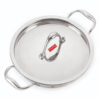 Triply Stainless Steel Induction Kadai with Steel Lid – 5 L, 31.9 cm