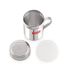 Stainless Steel Powder Shaker with Handle & Plastic  Cap – 310 ML (Set of 2)