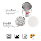 Stainless Steel Powder Shaker  with Plastic  Cap – 310 ML (Set of 2)