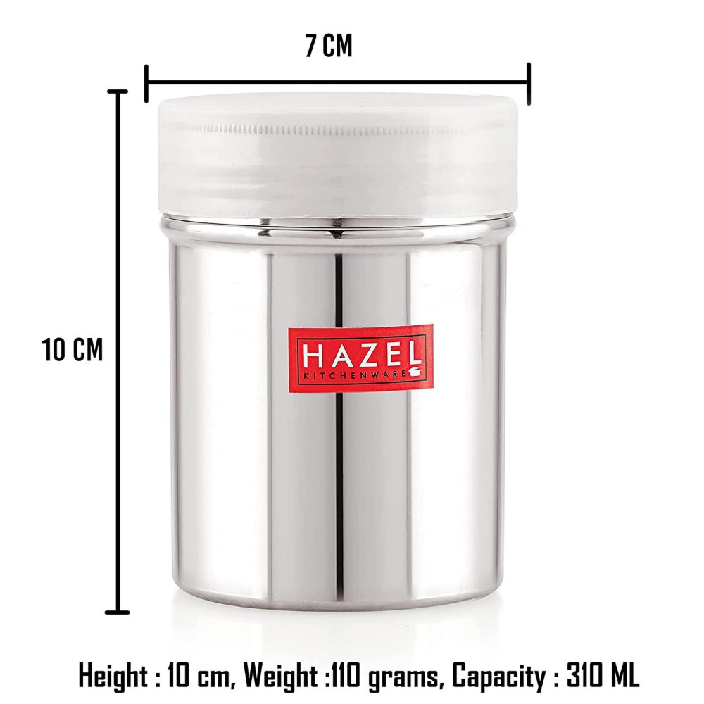 Stainless Steel Powder Shaker  with Plastic  Cap – 310 ML (Set of 2)