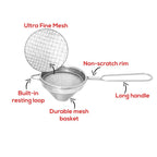 Stainless Steel Conical Shape Food Strainer  -22.2 cm
