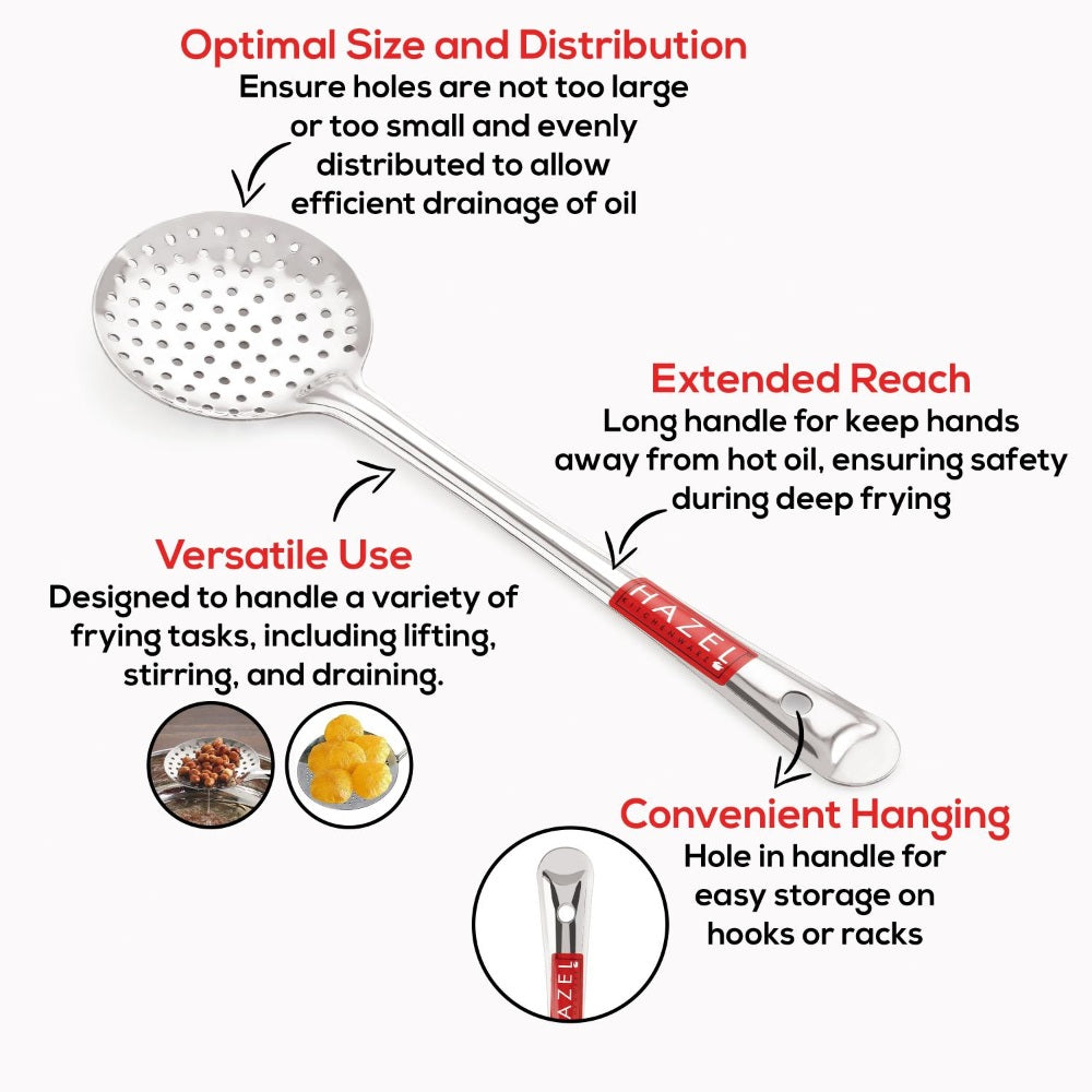 Stainless Steel Puri Frying Jhara/ Strainer