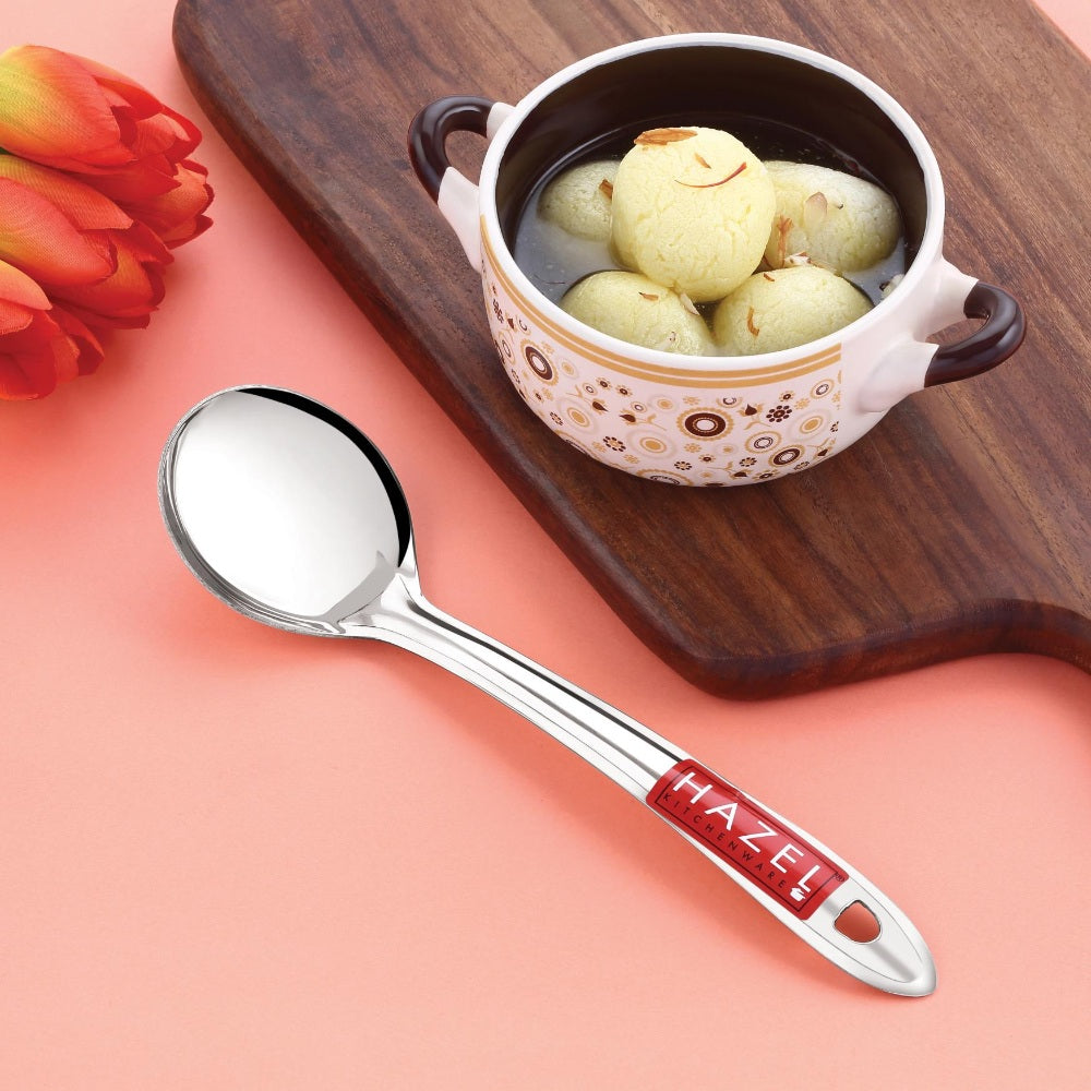 Stainless Steel Oval Shape Serving Spoon