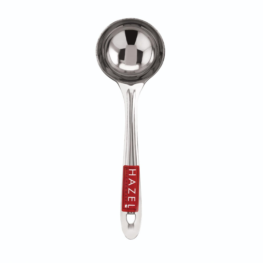 Stainless Steel Ladle, Oval Shape Spoon, Pan Shape Spoon -  Set of 3