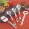 Stainless Steel Pastry Spoon, Tavetha, Ladle, Oval Spoon, Pan Spoon- Set of 5