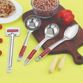 Stainless Steel Tavetha, Ladle, Oval Spoon, Pan Spoon - Set of 4