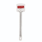 A single flat turner and tavetha utensil shown alone, upright, on a white background.