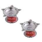 Stainless Steel Panchwati Diya – 6 × 3 cm (Set of 2)