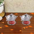 Stainless Steel Panchwati Diya – 6 × 3 cm (Set of 2)
