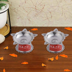 Stainless Steel Panchwati Diya – 6 × 3 cm (Set of 2)