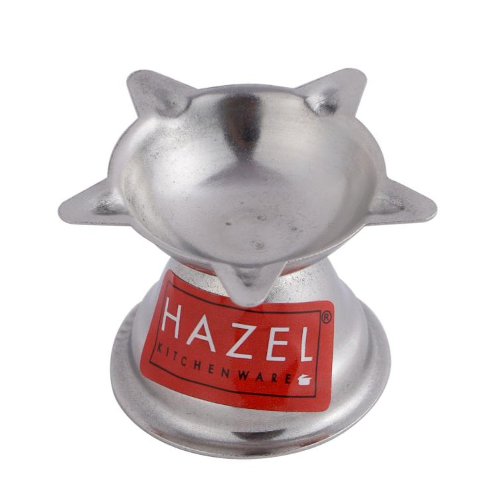 Stainless Steel Panchwati Diya – (5 x 3.5 cm), Set of 6