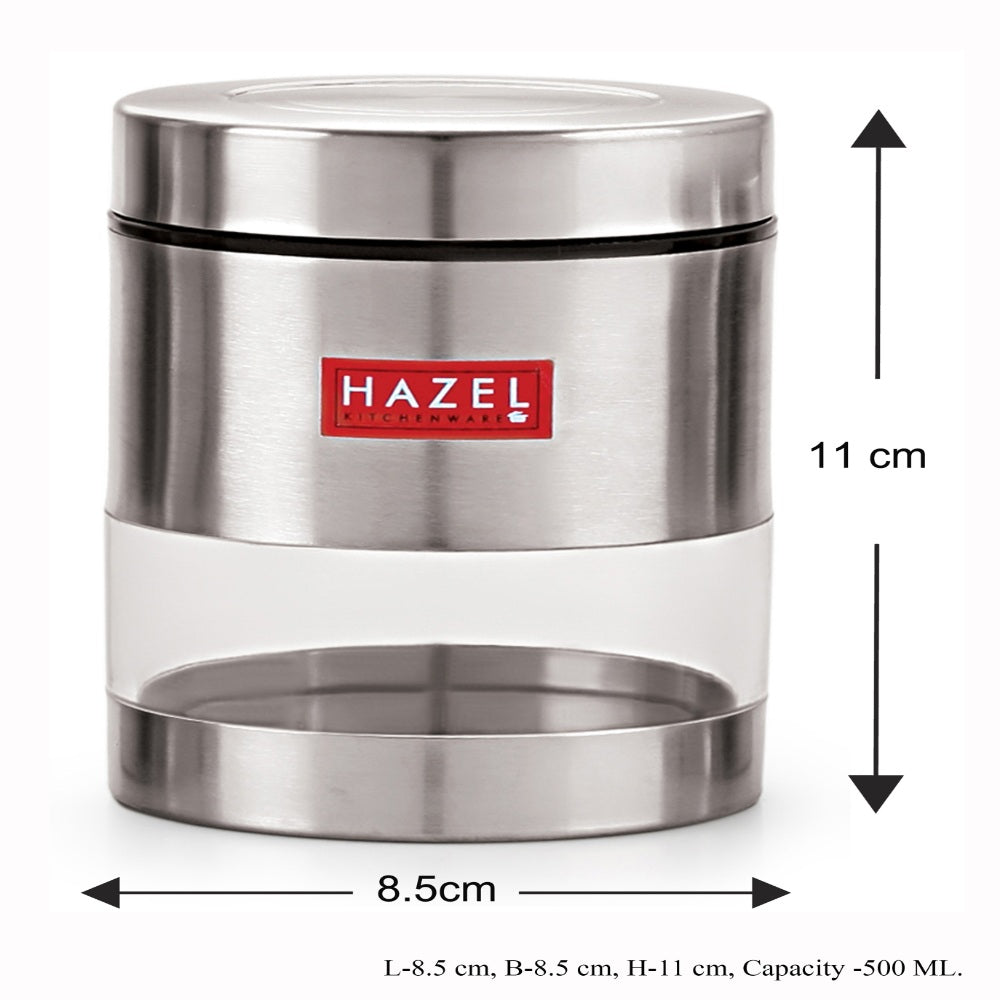 Stainless Steel Transparent Container, 500ML