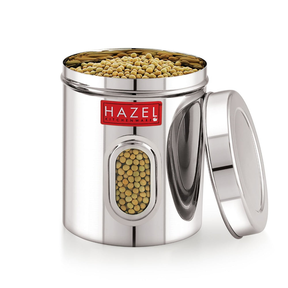 Airtight Transparent Steel Container 2400 ml